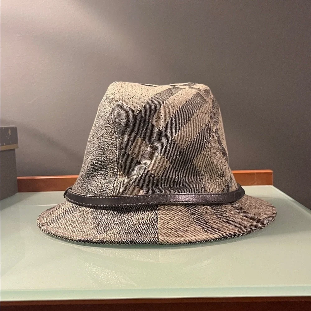 Burberry Metallic Check Hat